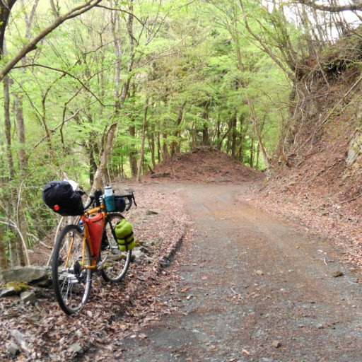 未舗装林道の写真