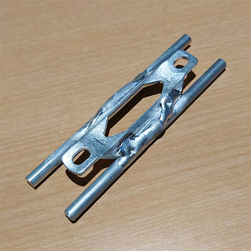 練習で溶接した部材